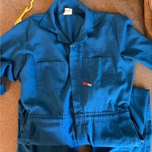 Blue Coveralls with Pockets